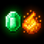 Emerald Equipment plus chainmail armor recipe logo