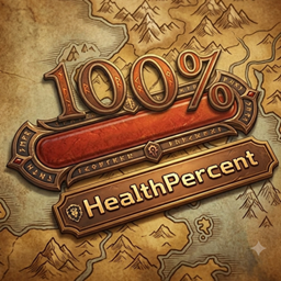 HealthPercent - Overhead Nameplate Health logo