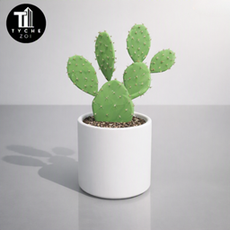 Minimal cactus in pot #2 logo