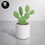 Minimal cactus in pot #2 logo