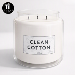 Marble candle clean cotton project image