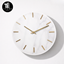 Marble wall clock logo