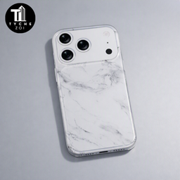 Minimal phone with marble mask logo