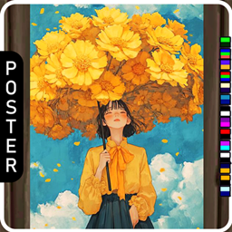 🖼️ [ESI] Golden Bloom Girl (Poster) project image