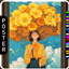 🖼️ [ESI] Golden Bloom Girl (Poster) logo