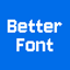 I want a Better Font logo