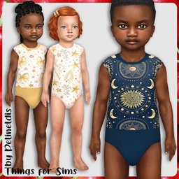 Toddler Celestial Blush and Navy Bodysuits project image
