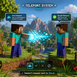 Player to player teleport Request project image