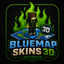 BlueMap Skins 3D logo