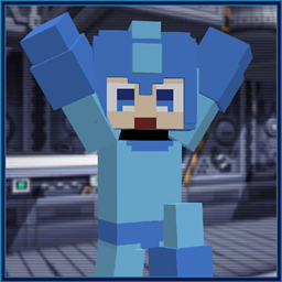 Megaman 4d Skin for Minecraft 1.21 — Textures screenshot