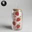 Strawberry glass mug logo