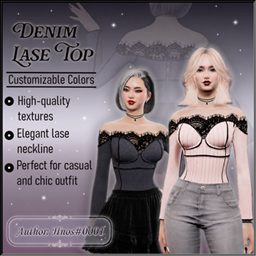 Denim Lace Top project image