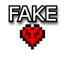 Better Fake hardcore hearts logo