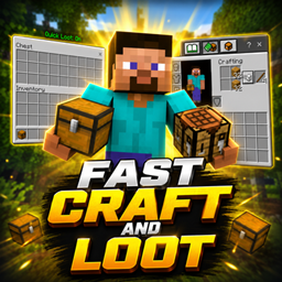 Fast craft and loot for Minecraft 1.21 — Textures screenshot
