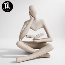 Minimal statue logo