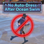 No Auto-Dress After Ocean Swim logo