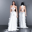 Wedding Cut-Out Ruffle Maxi Dress with bow logo