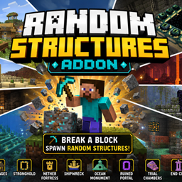 breaking block spawn random structures logo