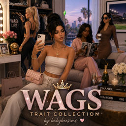 WAGS Trait Collection by babybeesims - Tradução PTBR