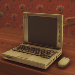 Sim's First Laptop logo