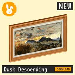 Raster Rabbit: Daily Drop - Dusk Descending | PASSING TIME Landscape Collection (3 New Paintings)