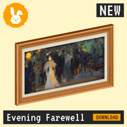 Raster Rabbit: Daily Drop - Evening Farewell | PASSING TIME Genre Collection (3 New Paintings)