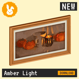 Raster Rabbit: Daily Drop - Amber Twilight | PASSING TIME Still Life Collection (3 New Paintings)