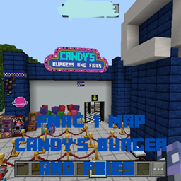 Candy's Burger and Fries - FNAC Five Nights At Candy's FNAF Five Nights at Freddy's logo