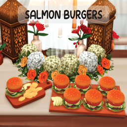 AlwaysJustJay Salmon Burgers / translation spanish by Monisims project image