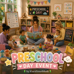 Preschool Day Event by KiaraSims4Mods - Tradução PTBR project image