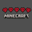 Minecraft 5 hearts challenge logo