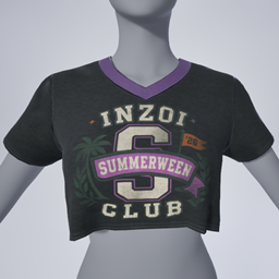 Summerween Varsity Club Crop Top project image