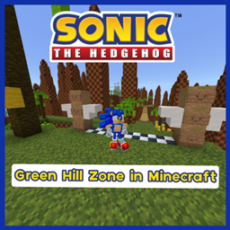 Sonic's Green Hill Zone in Minecraft. logo