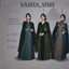 Medieval CC Dress Valide Kesem Sultan with Gold Pattern logo