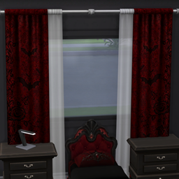 Crimson Nocturne Gothic Curtains Base Game project image