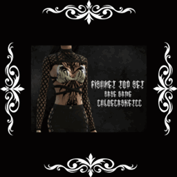 Goth Fishnet Sleeve Bolero Rave Top Set logo