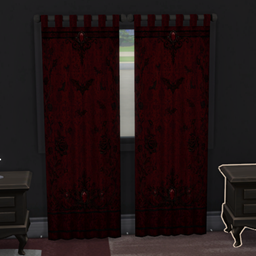 Crimson Nocturne Gothic Panel Curtain project image