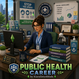 Public Health Career by KiaraSims4Mods - Tradução PTBR project image