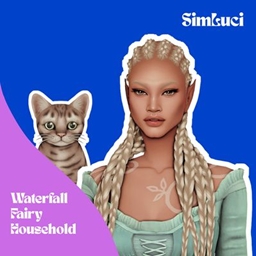 Waterfall Fairy Elira & Their Cat Lulu | Summer Court | ACOTAR-inspired household project image