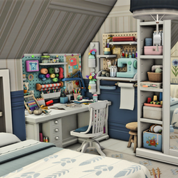Simsphony - Cozy Crafty & Knitting Studio Bedroom project image
