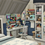 Simsphony - Cozy Crafty & Knitting Studio Bedroom logo