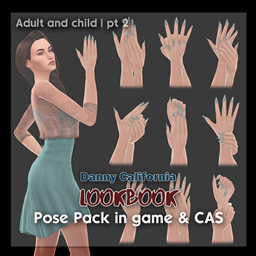 Lookbook Pose Pack in game & CAS | pt 2 project image