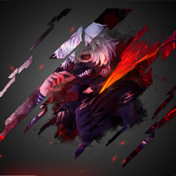 Animated Menu: Tokyo Ghoul Kaneki Mask Red Aura project image