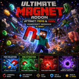 Ultimate Magnet Addon | Attract Items & Mobs |  EL SANDO logo