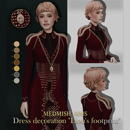 Medieval clothing  Necklace "Lion's Footprint" project image