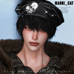 [Maoni_cat]Rivets and Skull Pattern-HAT project image