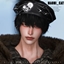 [Maoni_cat]Rivets and Skull Pattern-HAT logo