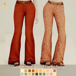 Golden Hour Belted Flared Pants project image