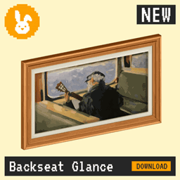 Raster Rabbit: Daily Drop - Backseat Glance | POINT OF DEPARTURE Portrait Collection (3 New Paintings) project image