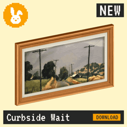Raster Rabbit: Daily Drop - Curbside Wait | POINT OF DEPARTURE Landscape Collection (3 New Paintings) project image